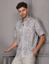 GAVYN R/FIT SHORT SLEEVE SHIRT (LIGHT GREY)
